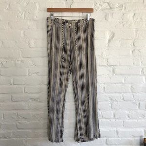 Just Living Women's Linen Striped Pants